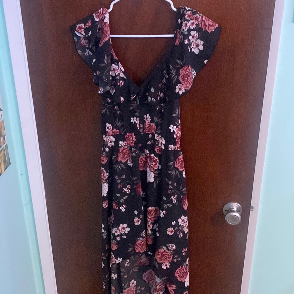 High low backless summer dress